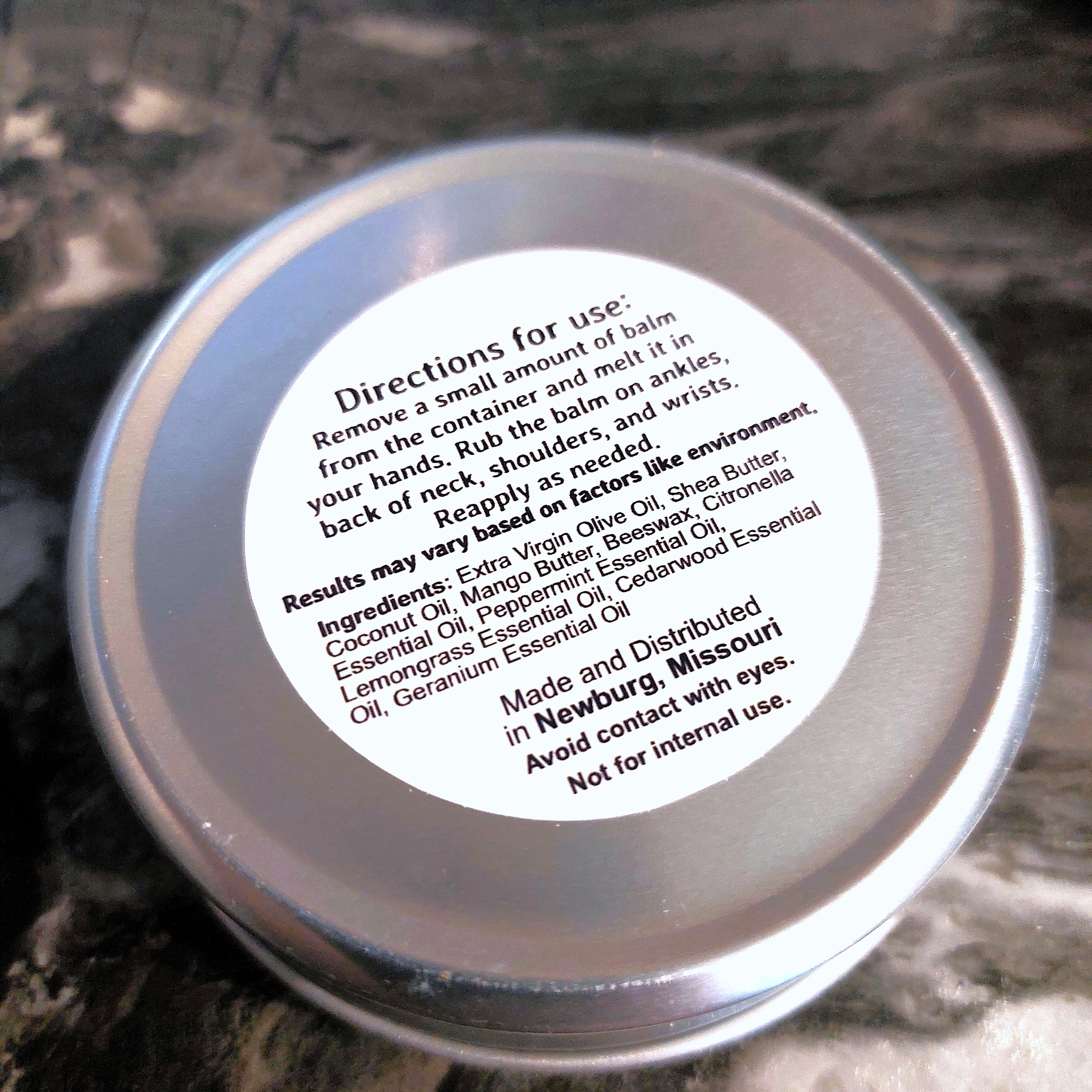 Bug-Off Balm (DEET-Free) - 4oz Tin - Image 2